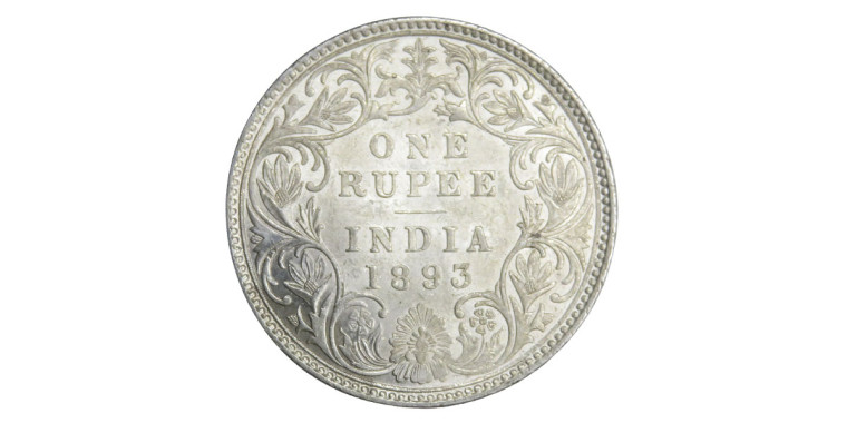 Victoria Empress, One Rupee -1893 # Lot 5