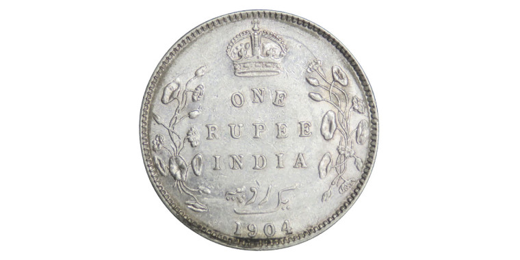 Edward VII King & Emperor, One Rupee - 1904