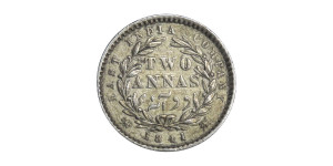 Divided Victoria Queen, Two Annas - 1841