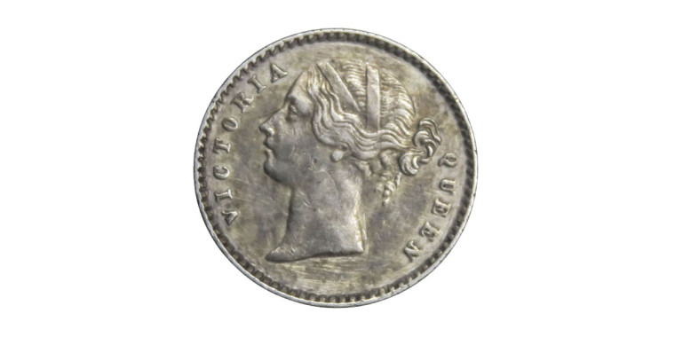 Divided Victoria Queen, Two Annas - 1841