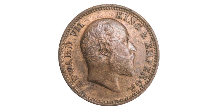 Edward VII King & Emperor, One Quarter Anna - 1905 # Lot 8