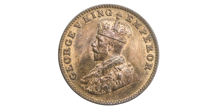 George V King, One Quarter Anna-1924 # lots 9