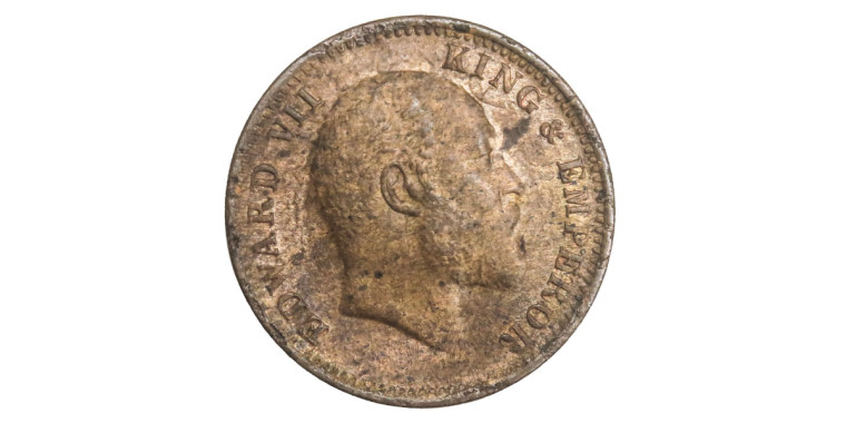 Edward VII King Emperor, One Quarter Anna - 1906 # 2