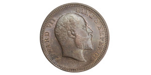 Edward VII King & Emperor, One Quarter Anna - 1904 # Lot 6