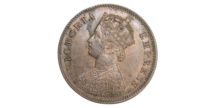 Victoria Empress, One Quarter Anna-1893