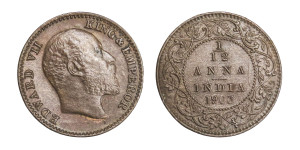 Edward VII King & Emperor, 1/12 ANNA - 1903