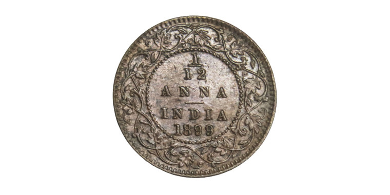 Victoria Empress, 1/12 Anna - 1899 # Lot 4