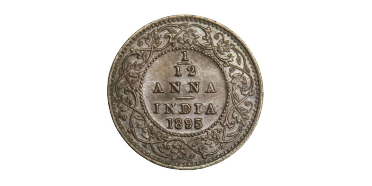 Victoria Empress, 1/12 Anna - 1895 # Lot 3