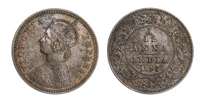 Victoria Empress, 1/12 Anna - 1893 # 2