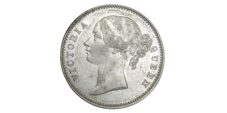 Victoria Queen, One Rupee - 1840 # 28