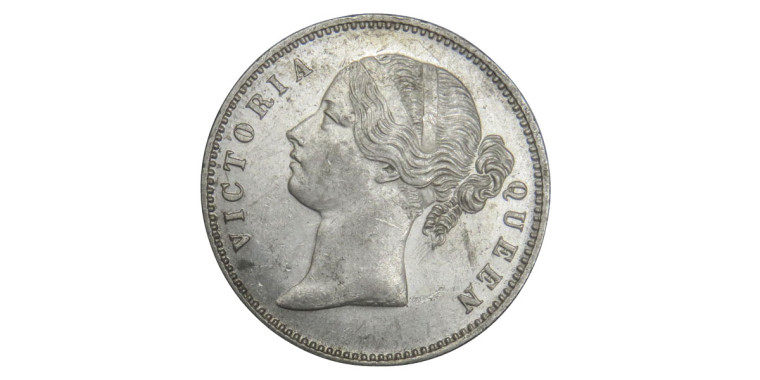 Victoria Queen, One Rupee - 1840 # 30