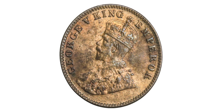 George V King, One Quarter Anna -1926 # Lot 4