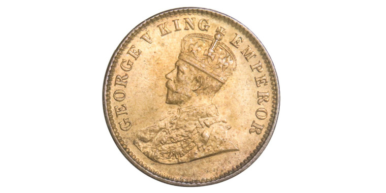 George V King, One Quarter Anna -1912 # 2