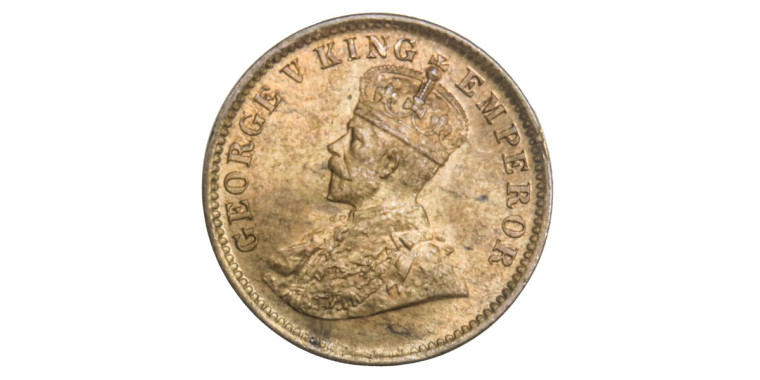 George V King, One Quarter Anna -1912 # 3