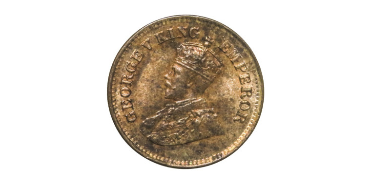 George V King Emperor, 1/2 PICE -1924 # Lot 10