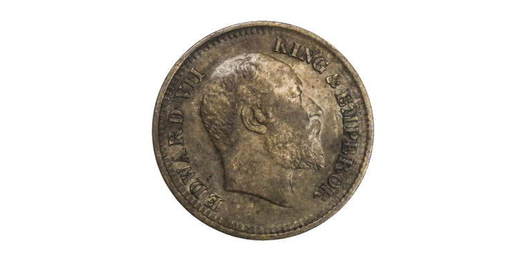 Edward VII King Emperor, 1/2 PICE - 1908 # Lot 4