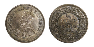 George V King Emperor, 1/2 PICE - 1921 # Lot 2