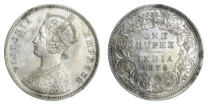 Victoria Empress, One Rupee-1879 # lots 6