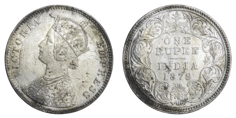 Victoria Empress, One Rupee-1879 # lots 5