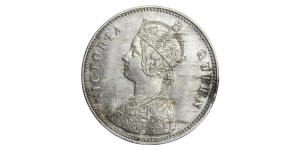 Victoria Queen, One Rupee - 1874 # Lot 6