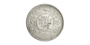 George V King Emperor, Half Rupee - 1912 # Lot 7