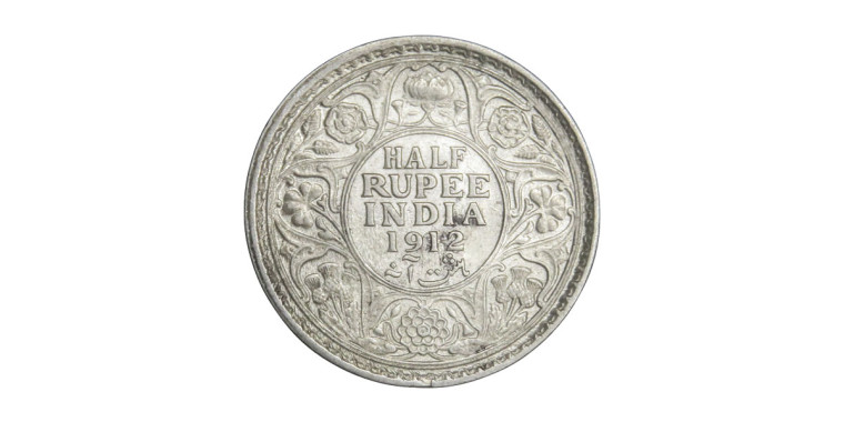 George V King Emperor, Half Rupee - 1912 # Lot 7