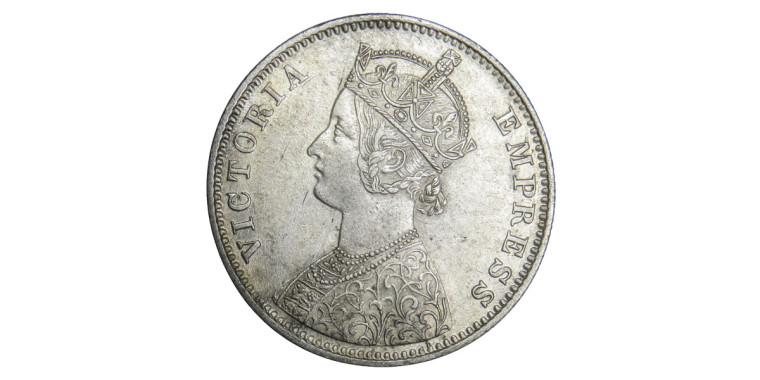 Victoria Empress, One Rupee -1892 # Lot 4