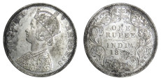 Victoria Empress, One Rupee -1888 # Lot 3