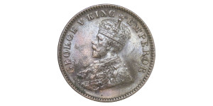 George V King Emperor, One Quarter Anna - 1931 # Lot 9