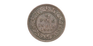 Edward VII King & Emperor, 1/2 PICE - 1903 # 3