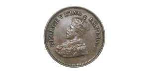 George V King Emperor, 1/2 PICE -1913 # Lot 7