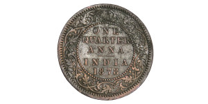 Victoria Empress, One Quarter Anna - 1878