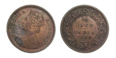 Victoria Empress, 1/2 PICE - 1886