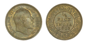 Edward VII King & Emperor, 1/2 Pice - 1903 # 4