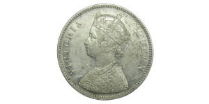 Victoria Queen, One Rupee - 1862 - 0/5 DOT