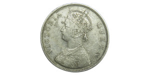 Victoria Queen, One Rupee - 1862 - 0/4 DOT