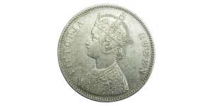 Victoria Queen, One Rupee - 1862 # 2 - 0/5 DOT