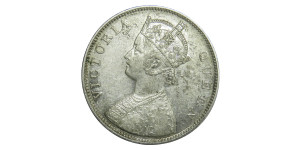 Victoria Queen, One Rupee - 1862 # 3