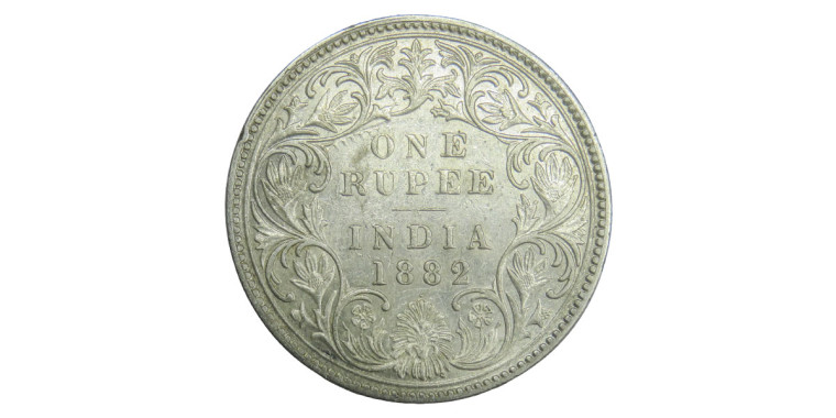 Victoria Queen, One Rupee - 1882