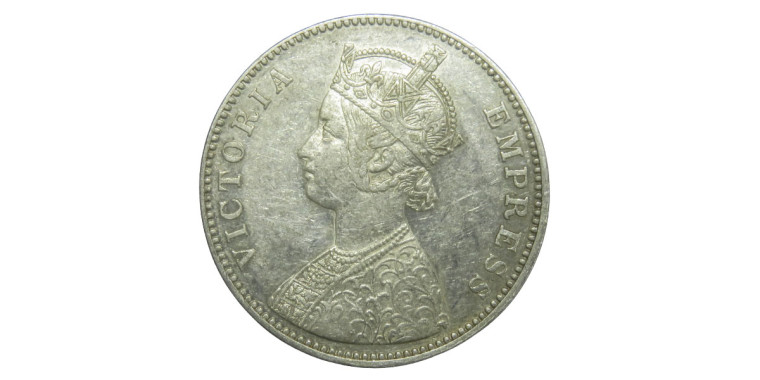 Victoria Queen, One Rupee - 1882