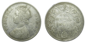 Victoria Queen, One Rupee - 1862 - 0/10 DOT