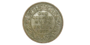 Victoria Empress, One Quarter Anna -1883 # lots 33