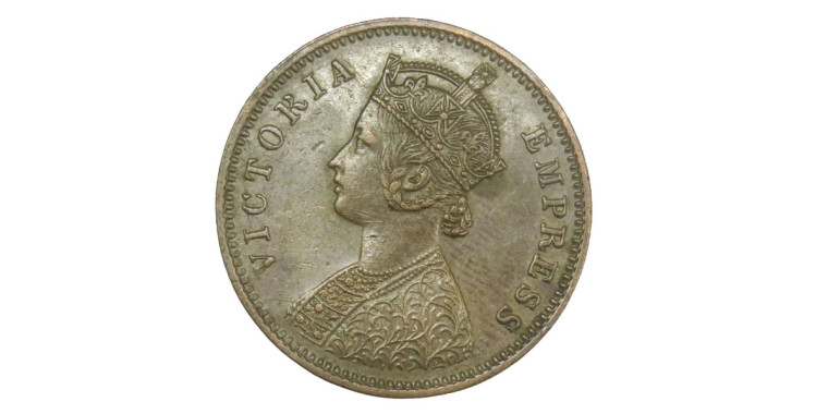 Victoria Empress, One Quarter Anna -1883 # lots 33