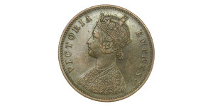 Victoria Empress, One Quarter Anna -1883 # lots 35