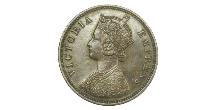 Victoria Empress, One Quarter Anna -1883 # lots 36