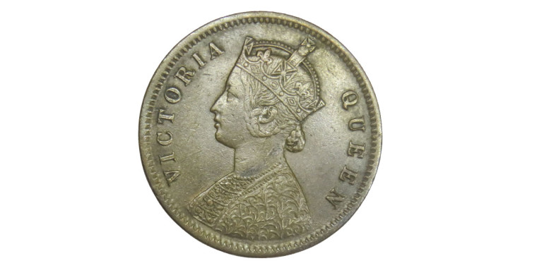 Victoria Empress, One Quarter Anna -1876 # lots 13