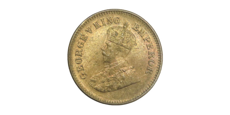 George V King Emperor, 1/2 PICE - 1931 # 2