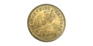 George V King Emperor, 1/2 PICE -1922 # 4