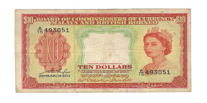 10 Dollars - Malaya and British Borneo # 2