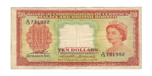 10 Dollars - Malaya and British Borneo # 3